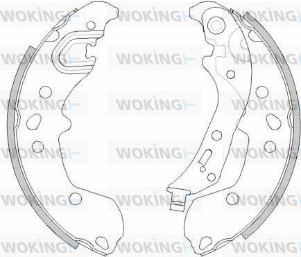 Woking Z449800 - Ganascia freno autozon.pro