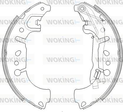 Woking Z4446.00 - Ganascia freno autozon.pro