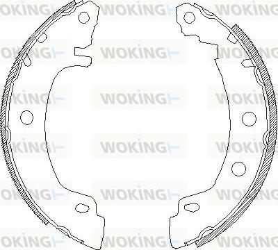 Woking Z4416.00 - Ganascia freno autozon.pro