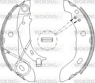 Woking Z4421.00 - Ganascia freno autozon.pro