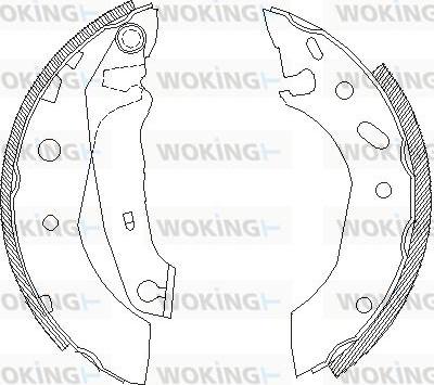 Woking Z4507.01 - Ganascia freno autozon.pro