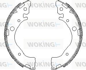 Woking Z4587.00 - Ganascia freno autozon.pro