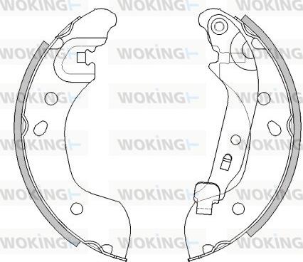 Woking Z4536.00 - Ganascia freno autozon.pro