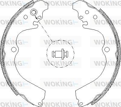 Woking Z4663.00 - Ganascia freno autozon.pro