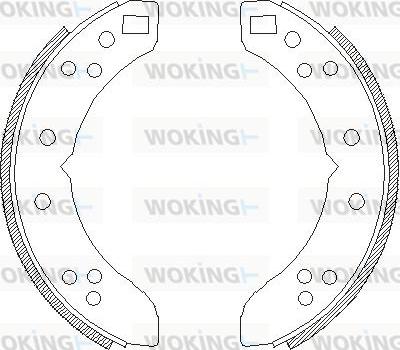 Woking Z4635.00 - Ganascia freno autozon.pro