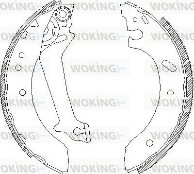 Woking Z4670.01 - Ganascia freno autozon.pro