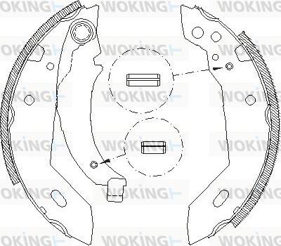 Woking Z4095.00 - Ganascia freno autozon.pro