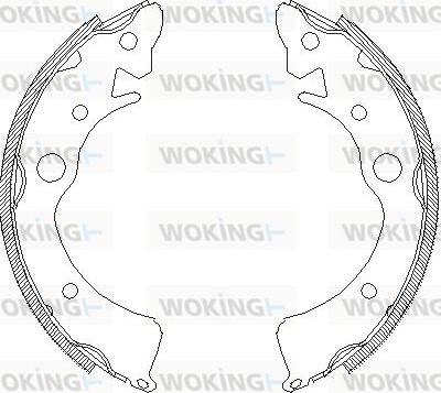 Woking Z4096.00 - Ganascia freno autozon.pro