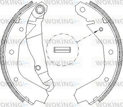 Woking Z4091.00 - Ganascia freno autozon.pro