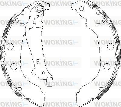 Woking Z4092.00 - Ganascia freno autozon.pro