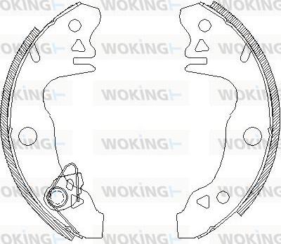 Woking Z4044.00 - Ganascia freno autozon.pro