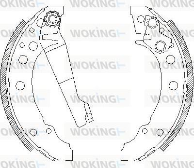 Woking Z4045.00 - Ganascia freno autozon.pro