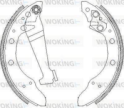 Woking Z4046.00 - Ganascia freno autozon.pro