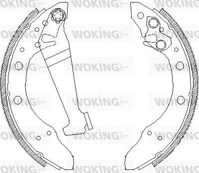 Woking Z4046.01 - Ganascia freno autozon.pro