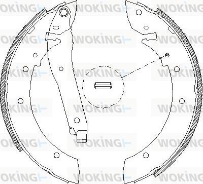 Woking Z4069.00 - Ganascia freno autozon.pro