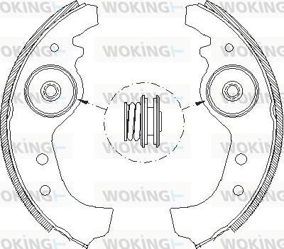 Woking Z4015.01 - Ganascia freno autozon.pro