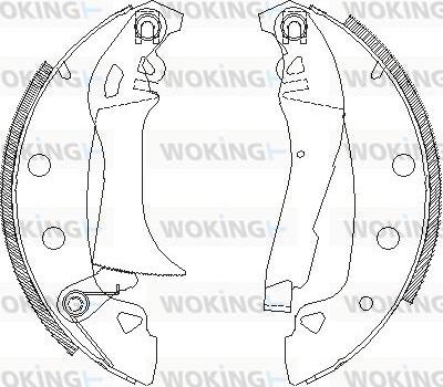 Woking Z4017.00 - Ganascia freno autozon.pro