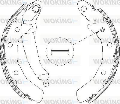 Woking Z4086.00 - Ganascia freno autozon.pro