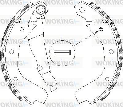 Woking Z4088.00 - Ganascia freno autozon.pro