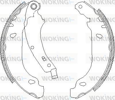 Woking Z4074.00 - Ganascia freno autozon.pro