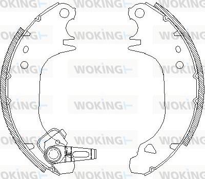 Woking Z4075.00 - Ganascia freno autozon.pro