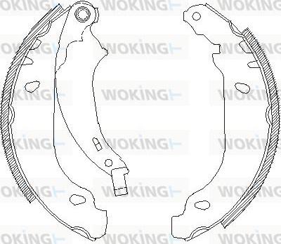 Woking Z4076.00 - Ganascia freno autozon.pro