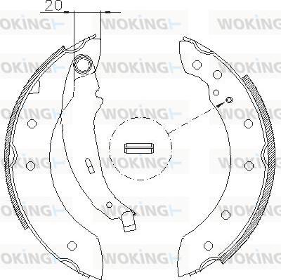 Woking Z4199.01 - Ganascia freno autozon.pro