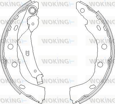 Woking Z4195.00 - Ganascia freno autozon.pro