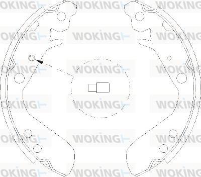 Woking Z4156.00 - Ganascia freno autozon.pro