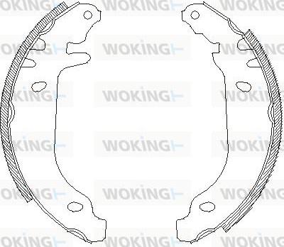 Woking Z4169.00 - Ganascia freno autozon.pro