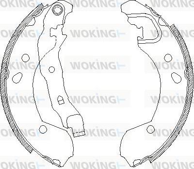 Woking Z4168.00 - Ganascia freno autozon.pro