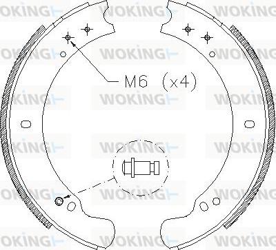 Woking Z4162.00 - Ganascia freno autozon.pro