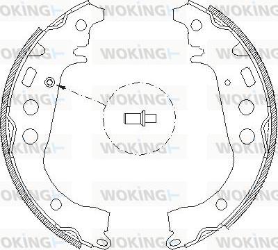 Woking Z4101.00 - Ganascia freno autozon.pro