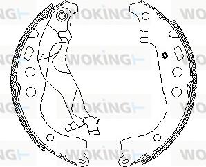 Woking Z4101.01 - Ganascia freno autozon.pro