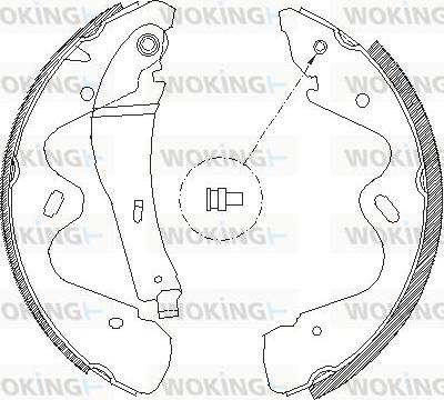 Woking Z4184.00 - Ganascia freno autozon.pro