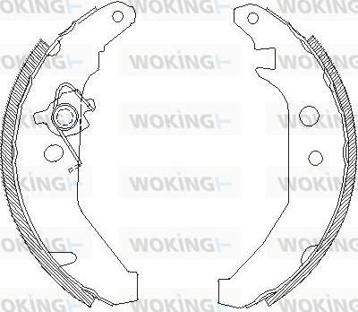 Woking Z4185.00 - Ganascia freno autozon.pro