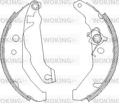 Woking Z4185.01 - Ganascia freno autozon.pro