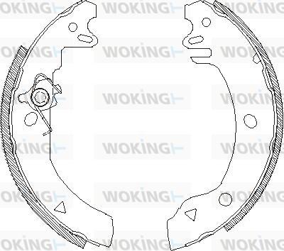 Woking Z4186.00 - Ganascia freno autozon.pro