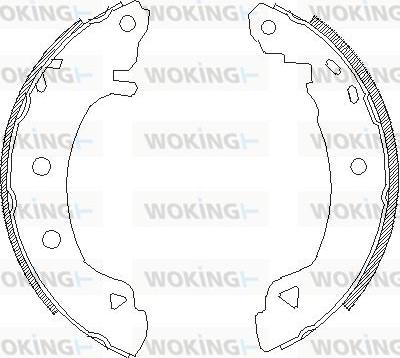 Woking Z4182.04 - Ganascia freno autozon.pro