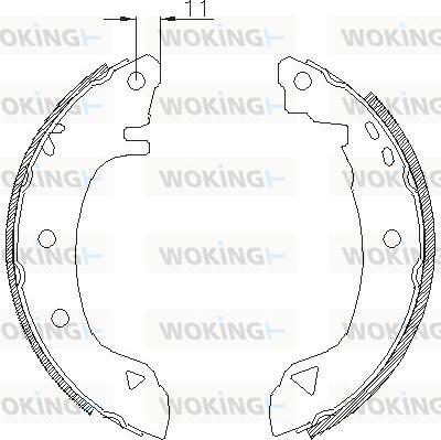 Woking Z4182.00 - Ganascia freno autozon.pro