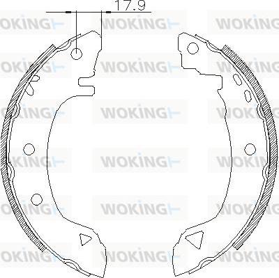 Woking Z4182.01 - Ganascia freno autozon.pro