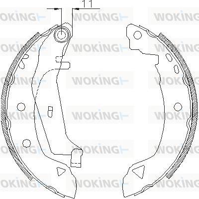 Woking Z4182.02 - Ganascia freno autozon.pro