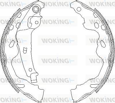 Woking Z4187.00 - Ganascia freno autozon.pro