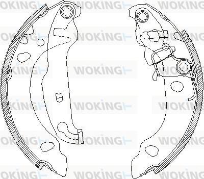 Woking Z4138.00 - Ganascia freno autozon.pro