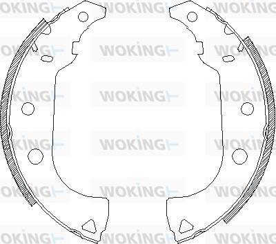 Woking Z4176.00 - Ganascia freno autozon.pro