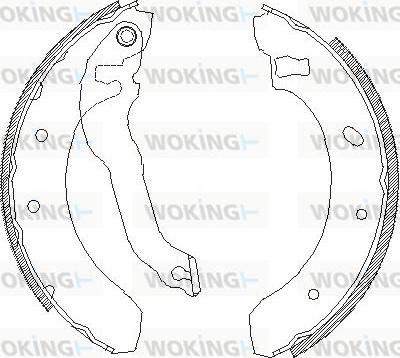 Woking Z4395.00 - Ganascia freno autozon.pro