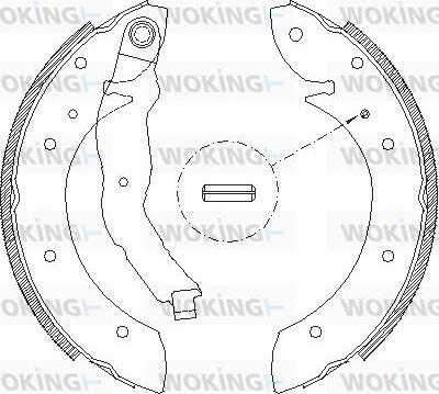 Woking Z4396.00 - Ganascia freno autozon.pro