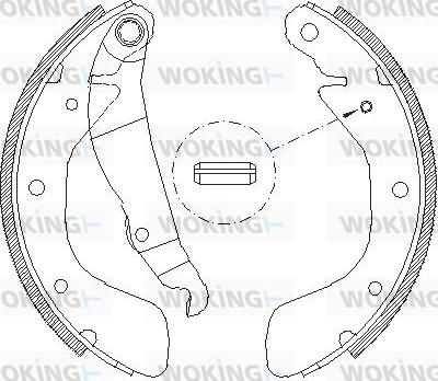 Woking Z4398.00 - Ganascia freno autozon.pro