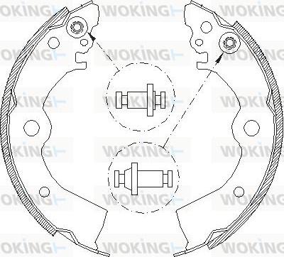 Woking Z4393.00 - Ganascia freno autozon.pro