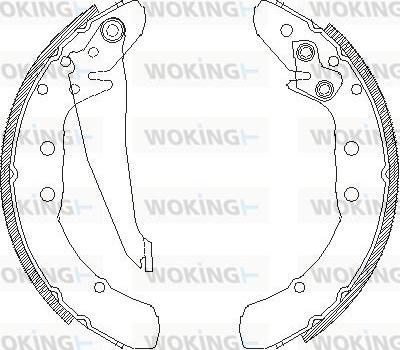 Woking Z4397.00 - Ganascia freno autozon.pro